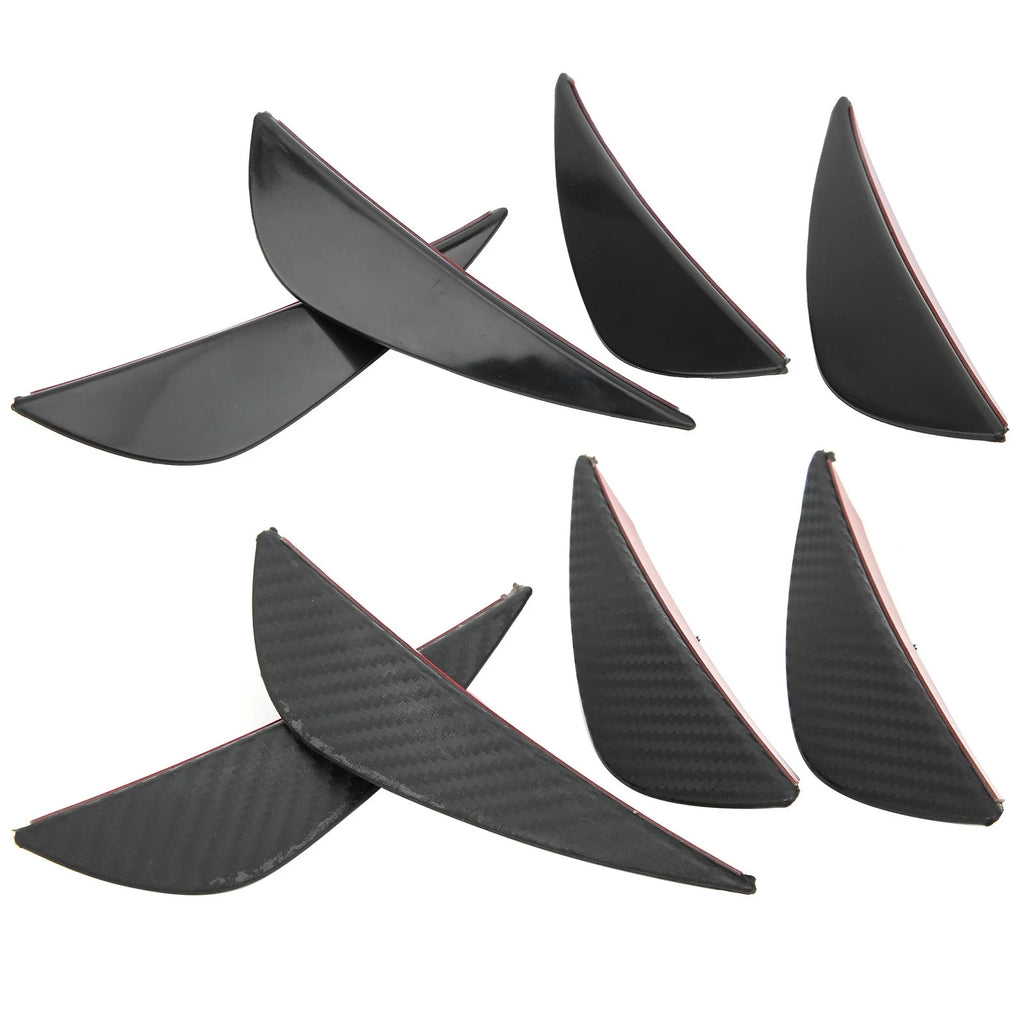 Front Bumper Air Knife Spoiler Modification Diffuser PVC Paste Type Front Bumper Lip Front Bumper Qme