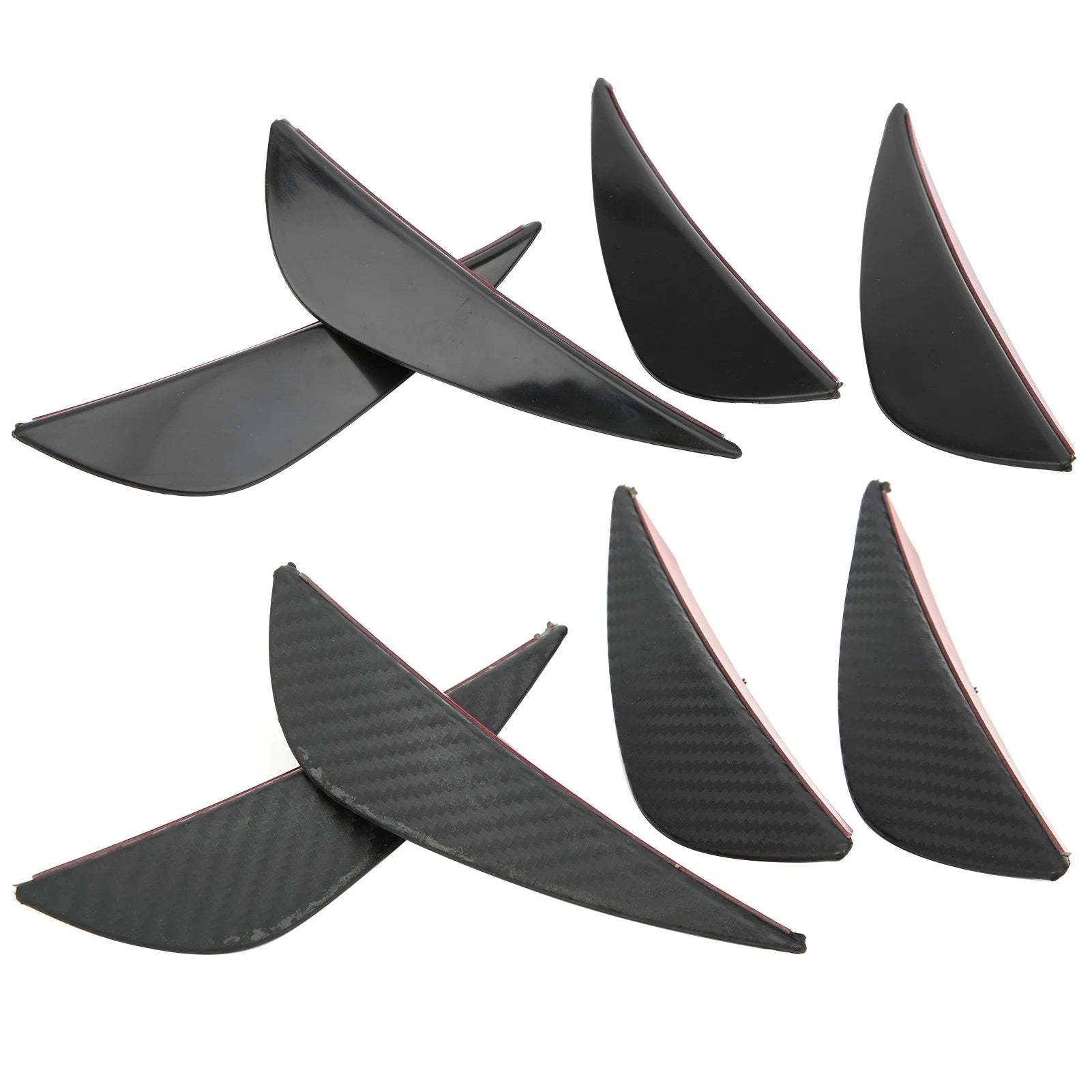Front Bumper Air Knife Spoiler Modification Diffuser PVC Paste Type Front Bumper Lip Front Bumper Qme