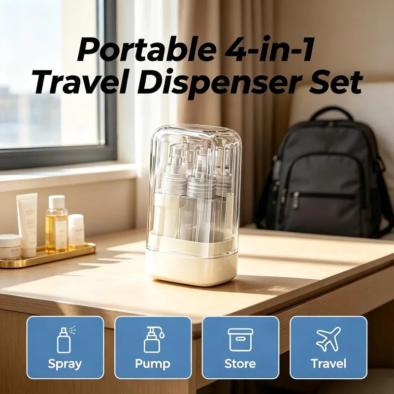 1 Portable Travel Bottle Leakproof Multicolor Pump Spray Containers Qme