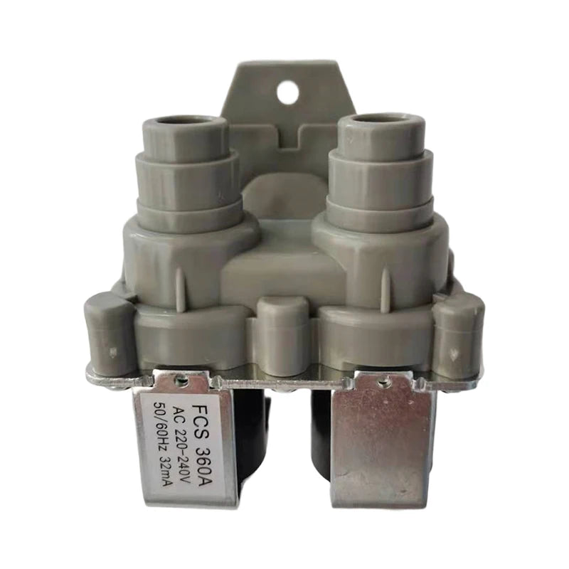 Universal Double-head Water Inlet Valve, Automatic Washing Machine Double Coarse Mouth Solenoid Valve. Qme