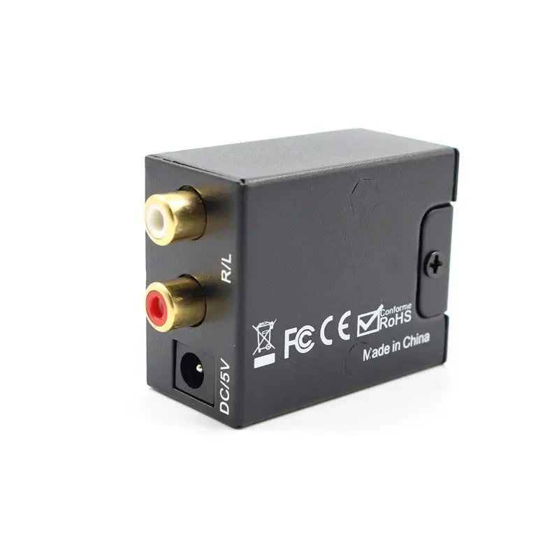 1080P Resolution Audio Converter Decoder for Audio Line, Coaxial/digital Fiber To Analog Qme