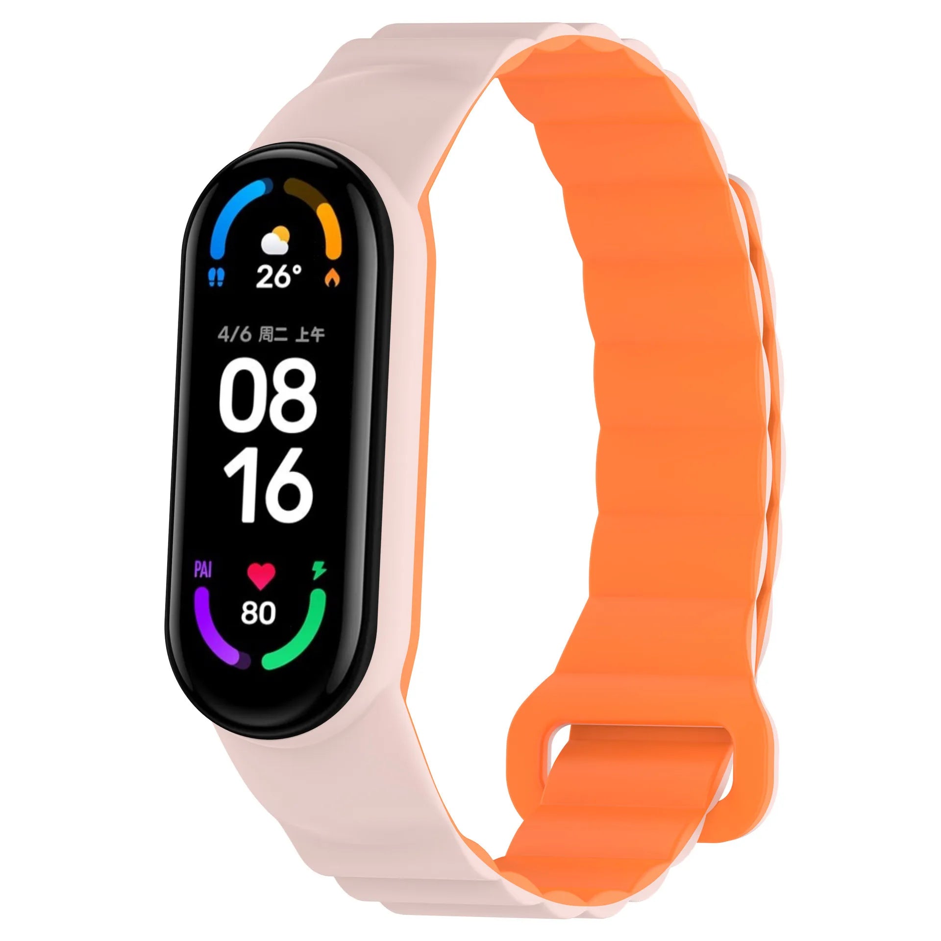 A Soft Breathable Double Section Gradient Nylon Loop Watchband for Redmi Watch 5/6 Xiaomi Watch 9/10 pro Daily Sport Accessory Qme SiltOrange Rice 345657 frame