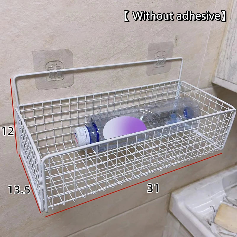 Kitchen And Bathroom Storage Rack No Drilling Required Wall-Mounted Storage Rack Qme A8
