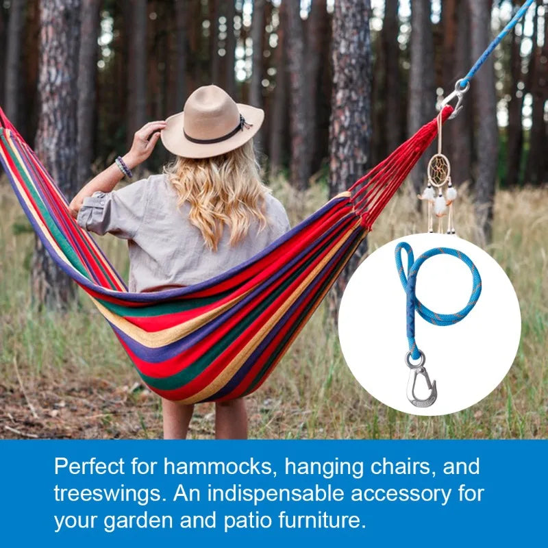 Heavy Duty Nylon Sling Metal Hook Wear Resistant Strong Reliable Qme
