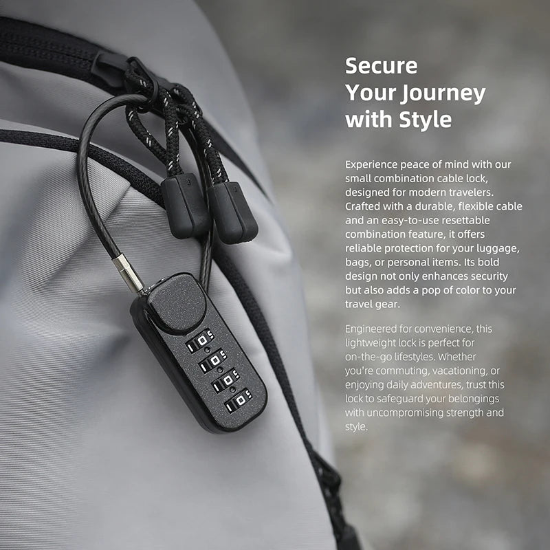 Luggage Zipper Bag Backpack Suitcase Drawer Locks 4 Digit Combination Qme