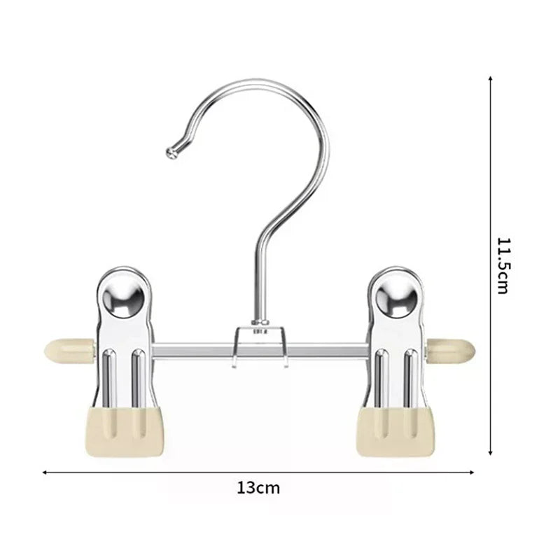 Seamless Stainless Steel Trouser Rack Adjustable Stainless Steel Shoe Rack Trouser Rack Boots Hanger Portable Qme