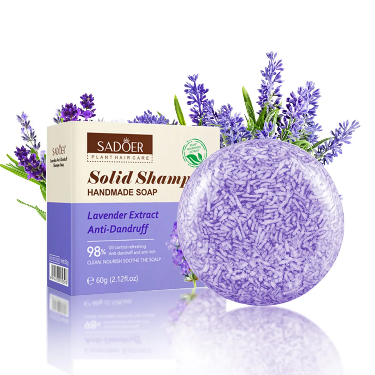Lavender Shampoo Soap Plant Essential Oil Deeply Nourishes Cleanses Qme