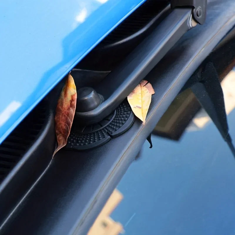 2pcs Car Wiper Hole Protective Covers Windshield Wiper Silicone Protective Cover Debris Leaves Dustproof Sleeve Accessories Qme