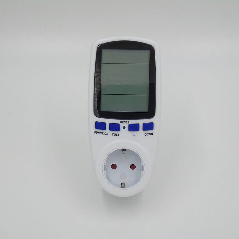 EU Plug Digital Voltage Wattmeter Power Meter Consumption Watt Energy Qme