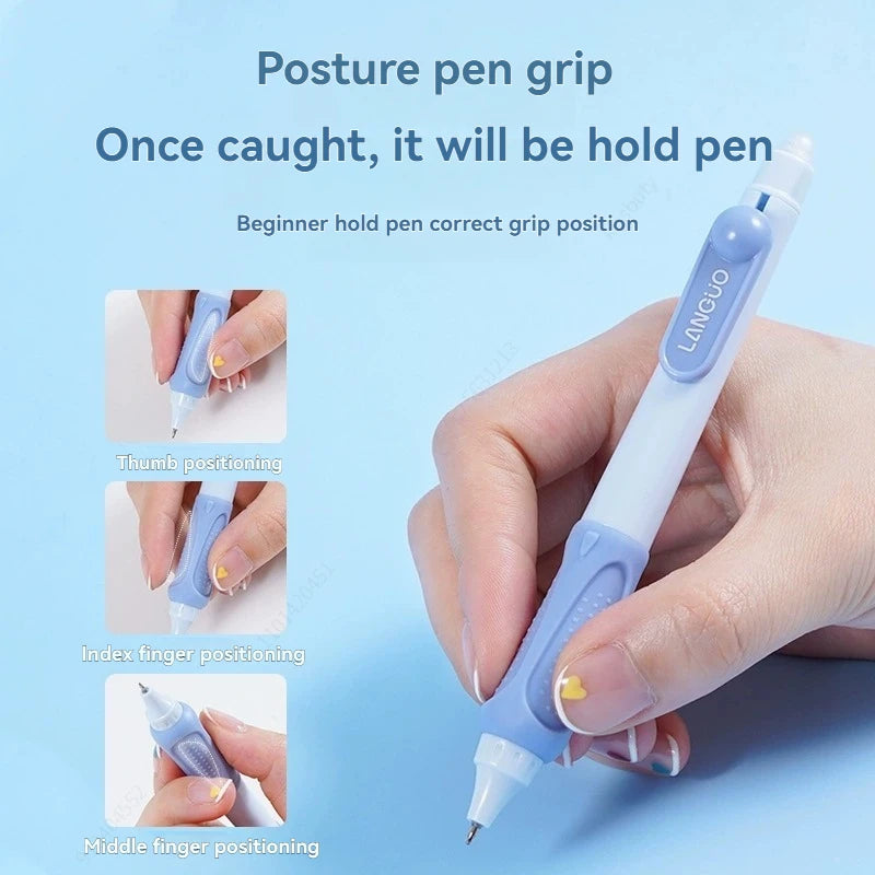 3Pcs/Set Erasable Gel Pens Kawaii 0.5mm Blue/Black Ink Quick Drying ST Tip Proper Pen for Student Stationery Supplies Qme