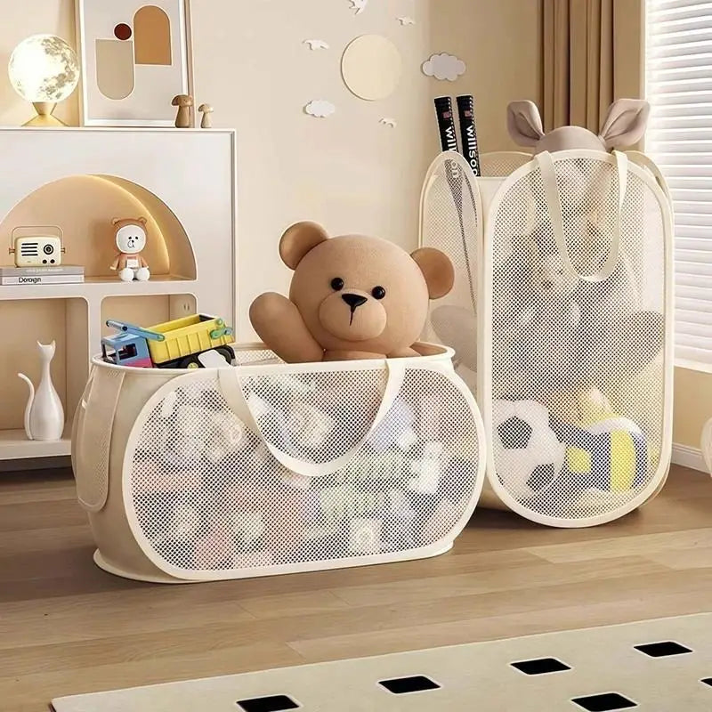 Multifunctional Children's Toys Storage Basket Large Capacity Laundry Qme