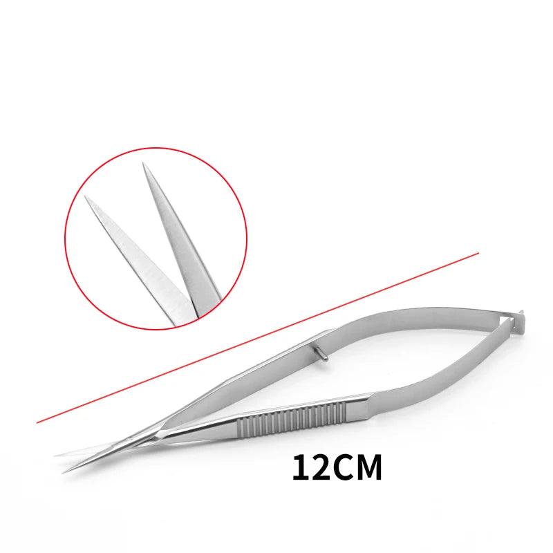 Castroviejo Corneal Scissors Capsule Membrane Titanium Stainles Steel Qme