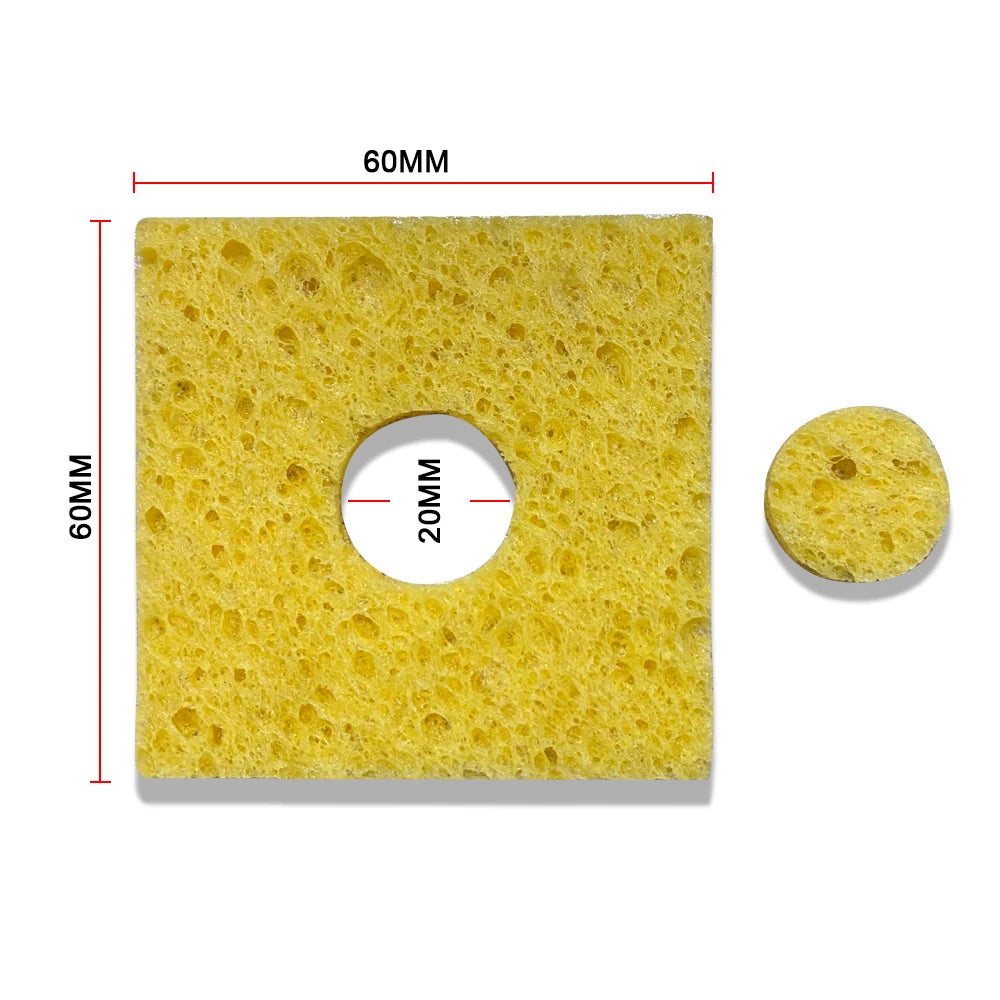 100X60MM Soldering Iron Tips Cleaning Sponge Temperature Enduring Qme