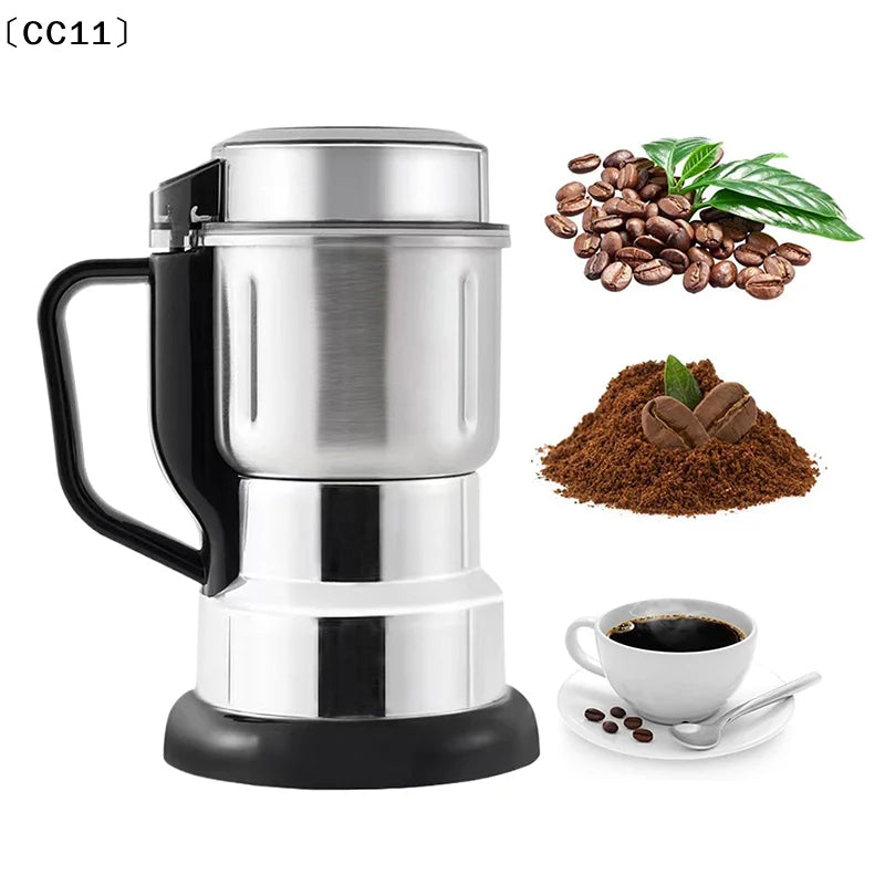 300W Electric Multifunction Coffee Grinder Kitchen Cereal Nuts Beans Qme