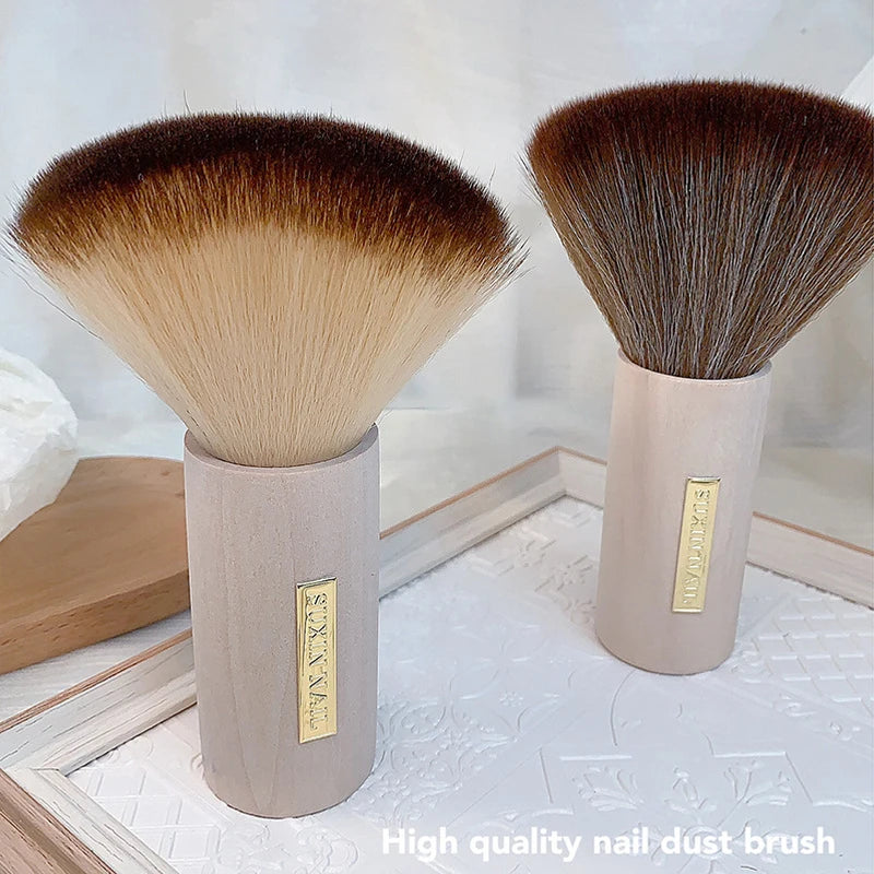 Round Nail Dust Brush Large-sized Remove Brushes Acrylic UV Gel Qme