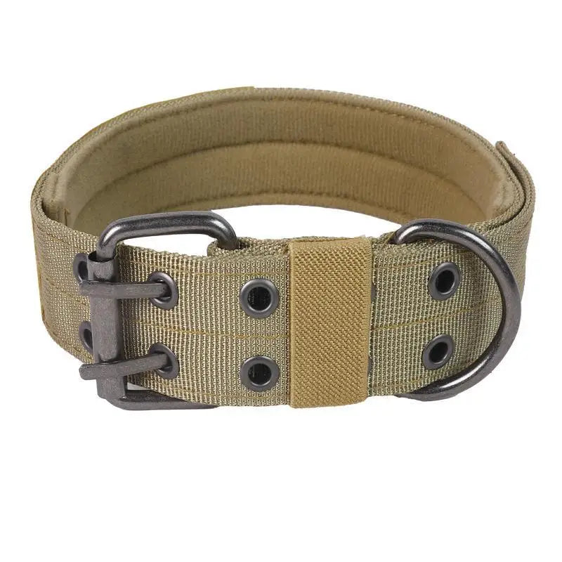Heavy Duty Nylon Dog Collar Adjustable Buckle High Tensile Strength For Large Dogs Walking Training Hiking Qme L B