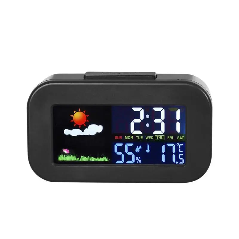 Temp Humidity Monitor Backlit Kids Teens Bedroom Dorm Desk Qme