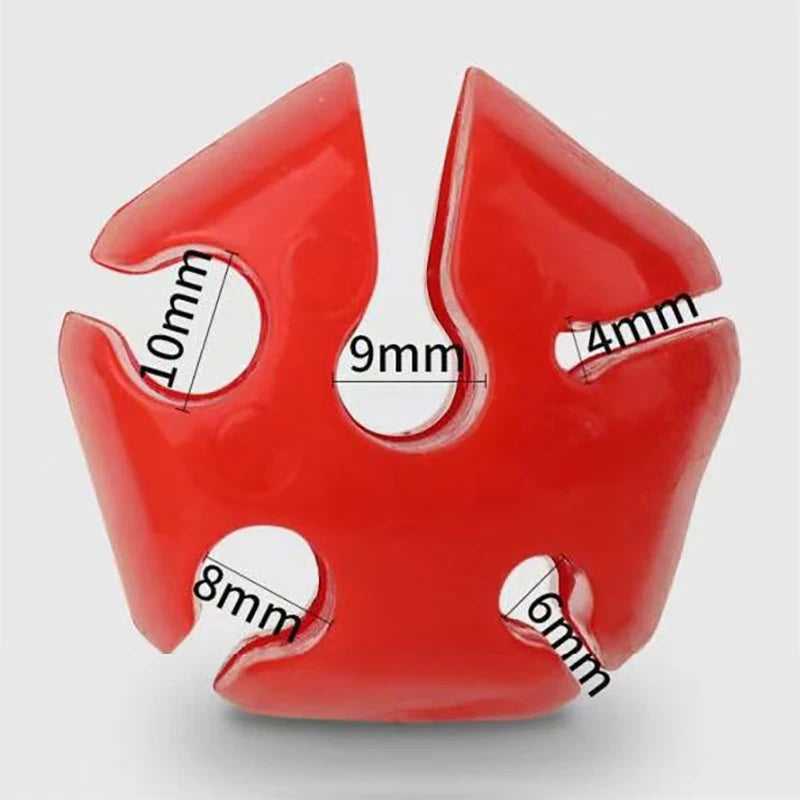 Silicone Fishing Rod Holder Straps 5 Hole Lightweight Tackle Ties Qme