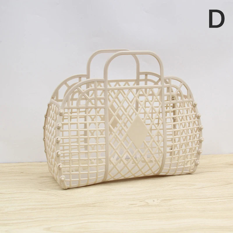 Shopping Basket Home Storage Organization Detachable Shower Plastic Qme D