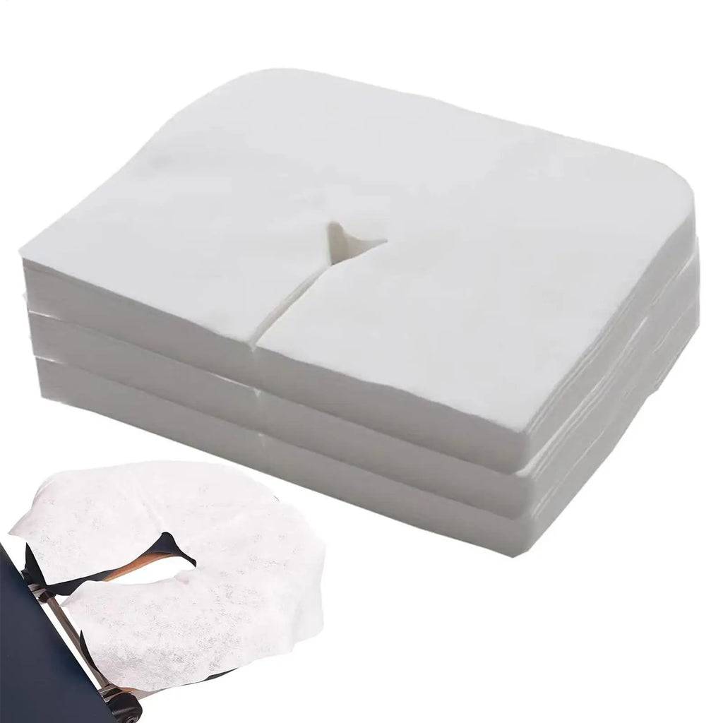 Massage Face Cradle Cover Bed Hole Towel Soft Facial Pillow Covers Qme