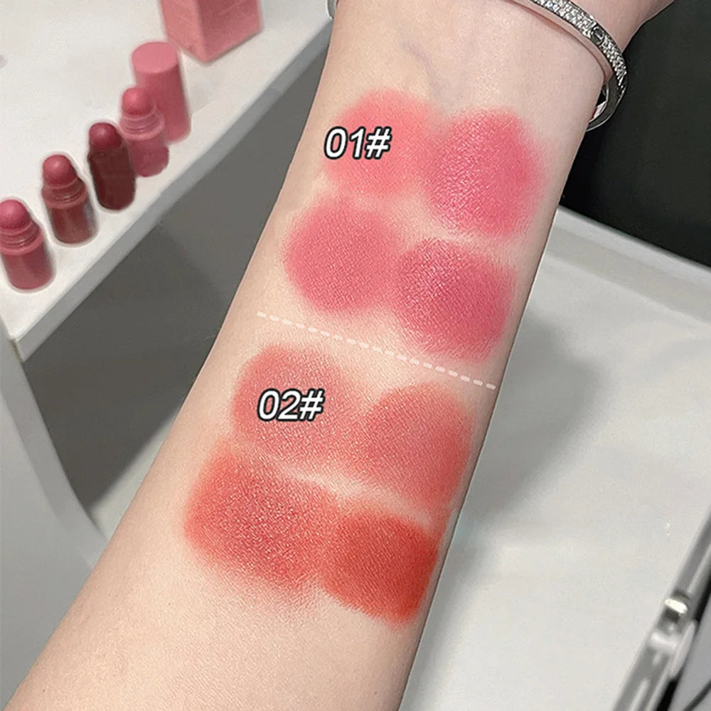 Gege Bear 1 Velvet Matte Crayon Lipstick Stay Makeup Pink Red Long Qme