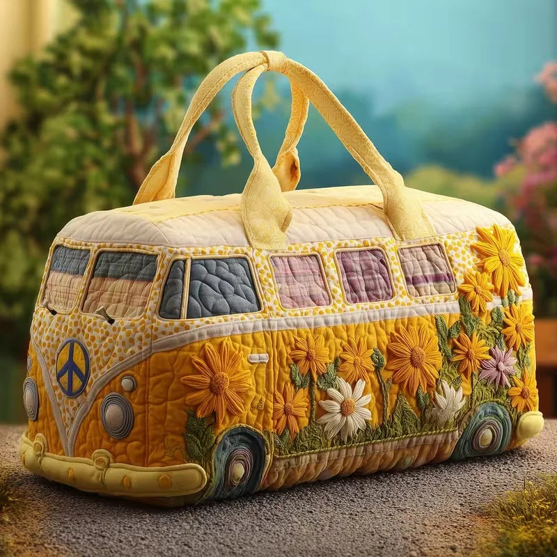 Women 3D Quilting Craft Travel Duffel Bag Fashion Sun Mountain Forest Qme A25