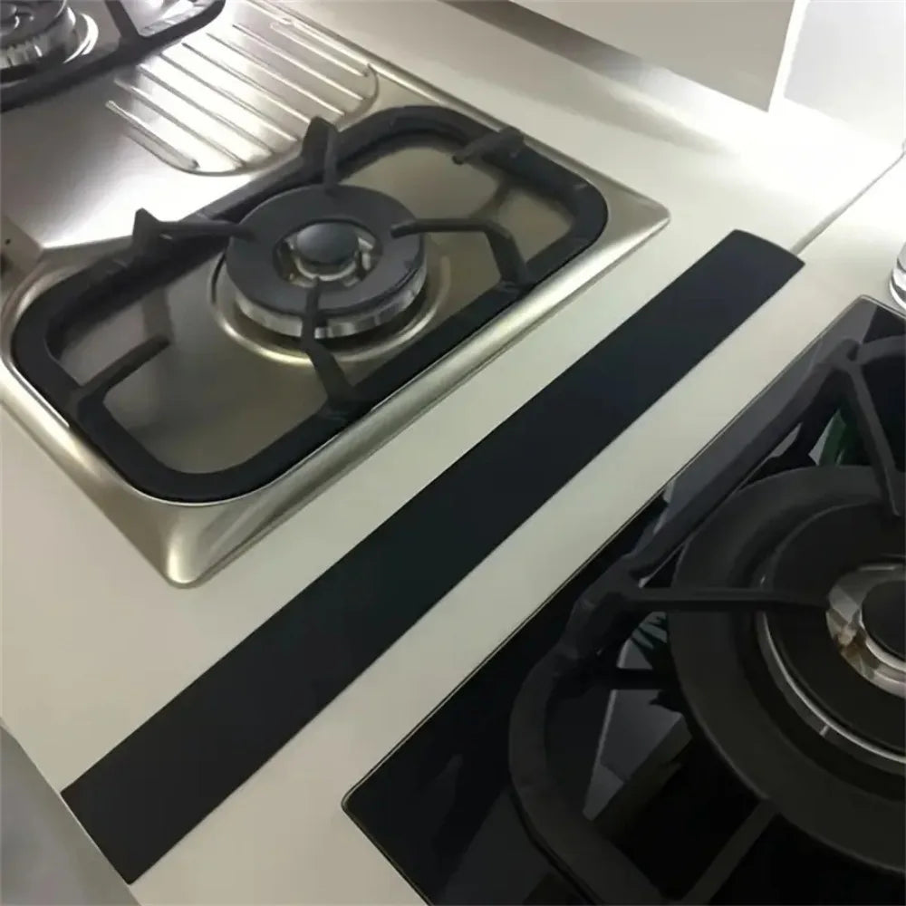 Silicone Gap Strip Kitchen Gas Stove Sealing Anti-oil Anti-stain Seal Qme