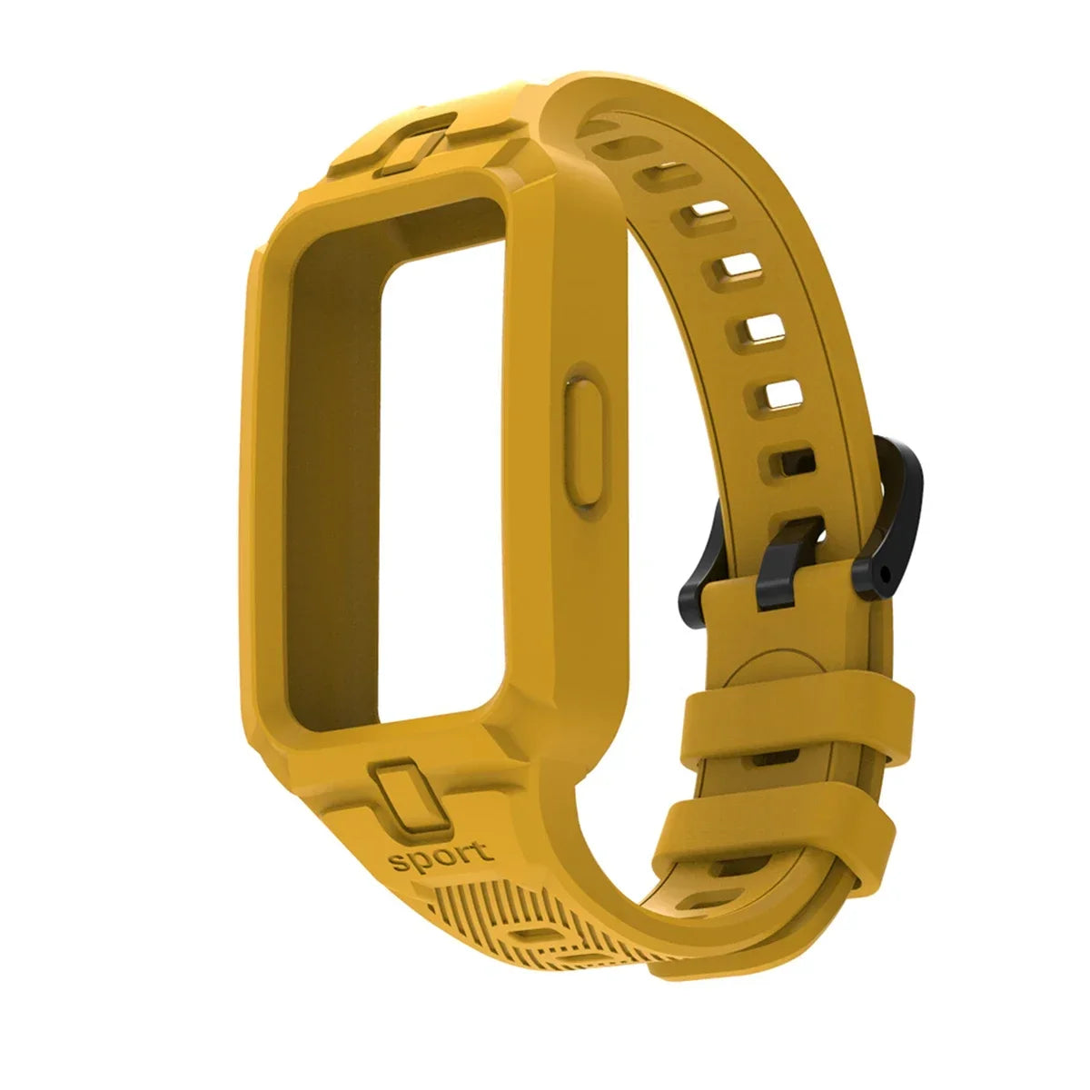 Silicone Strap for Huawei Band 9 8 7 6 Smart Watch Replacement Bracelet Sport Breathable Straps for Huawei Band9 Qme Yellow For Honor band 6