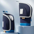 2-in-1 Portable Vertical Student Pencil Bag Pen Holder Standing Case Qme Blue