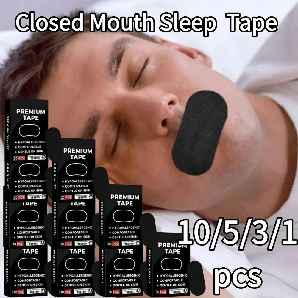 Closed Mouth Sleep Elastic Tape Stop Snoring Glue Open Breath Qme