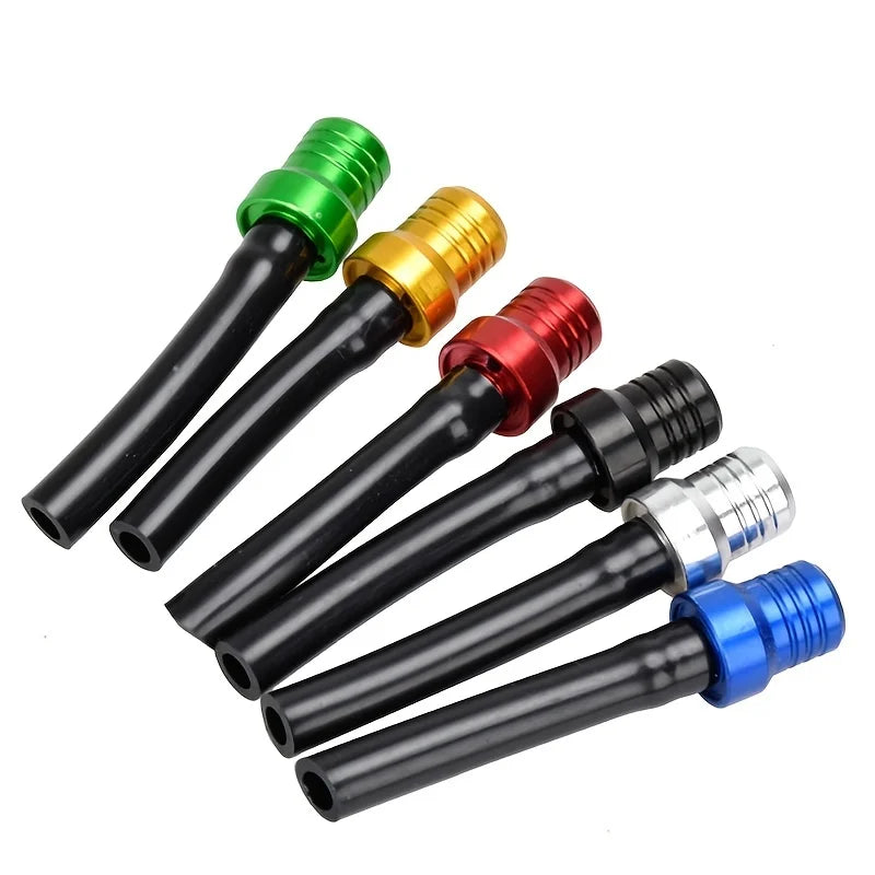 1pc/2Pcs Motorcycle Gas Fuel Cap, Single Way Valves Vent Breather Hoses Tubes Motocross ATV Quad Dirt Pit Bike Scooter Offroad Qme