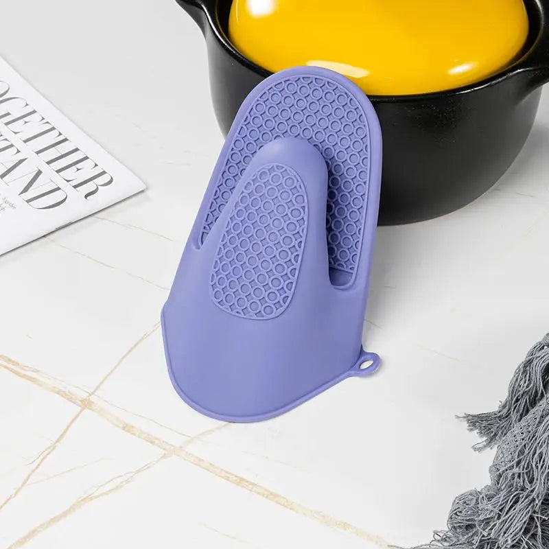Silicone Hand Clip Kitchen Anti-scald Thickened Heat Insulation Qme Blue