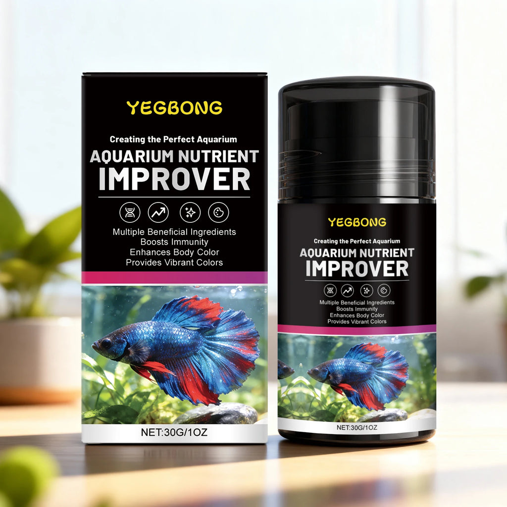 Aquarium Nutrient Improver Promoting Growth Supplement Natural Pigment Enhancing Color Boost Lmmunity Ornamental Fish Care Agent Qme