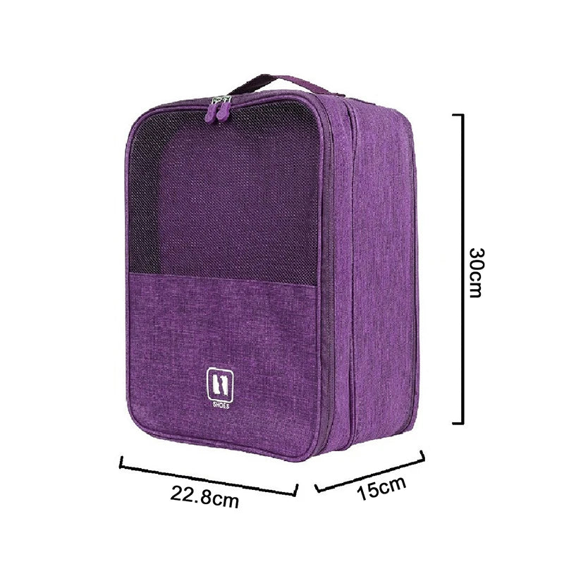 Waterproof Shoe Storage Bag Holds 3 Pairs Shoes Large Capacity Qme A9