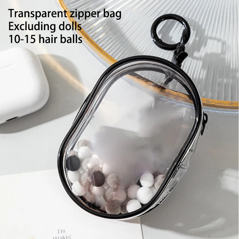 Display Pouch Clear Storage Case Anime Cartoon Dolls Plush Doll Out Qme B1