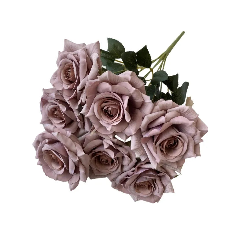 41CM Silk Screen Rose Artificial Flower Wedding Living Room Decoration Road Guide Bouquet, Artificial Flower Qme style 11