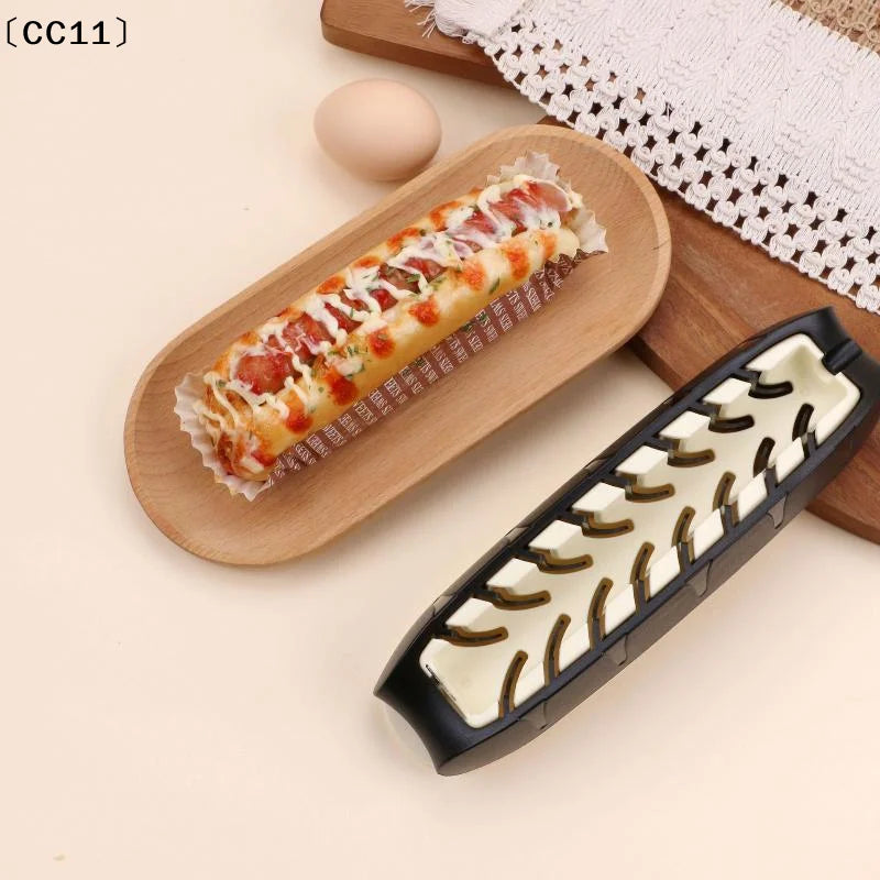 Kitchen Gadget Dog Sausage Slicer Tool Plastic Multifunctional Cutter Qme