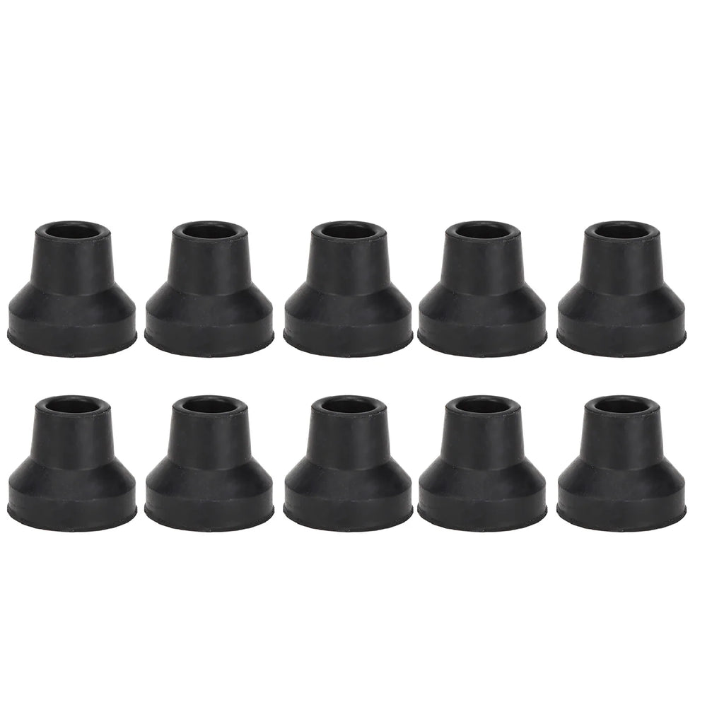 Cane Tips Rubber Skid Resistance Wearproof Walking Crutch Tips for Standard and Folding Walking Sticks Walking Cane Tips Qme 16mm