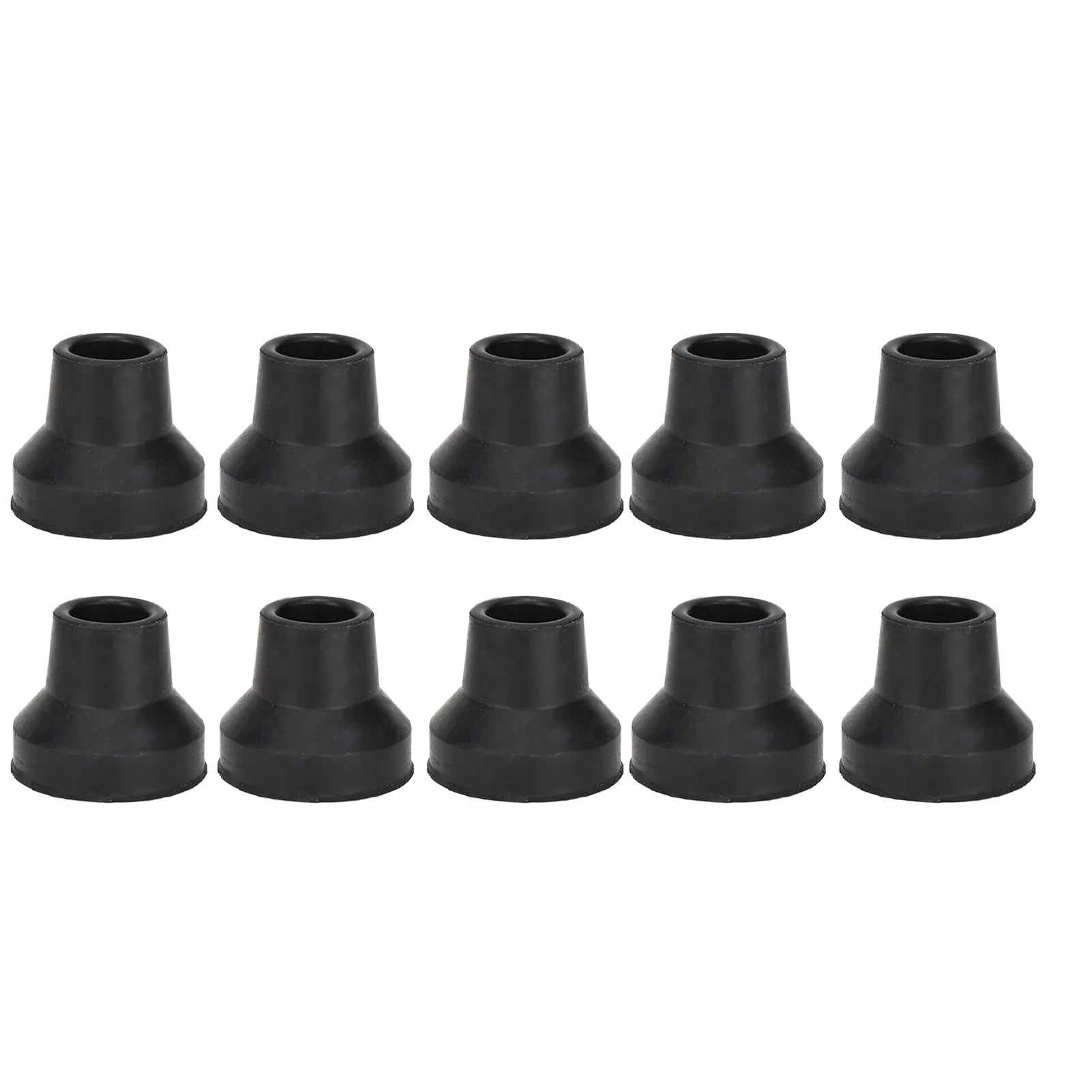 Cane Tips Rubber Skid Resistance Wearproof Walking Crutch Tips for Standard and Folding Walking Sticks Walking Cane Tips Qme 16mm
