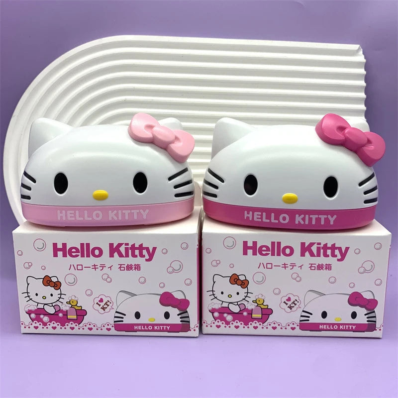 Hello Kitty Kuromi-Style Soap Dish Melody Soap Dish Home Soap Dish and Soap Holder Gift Set Qme