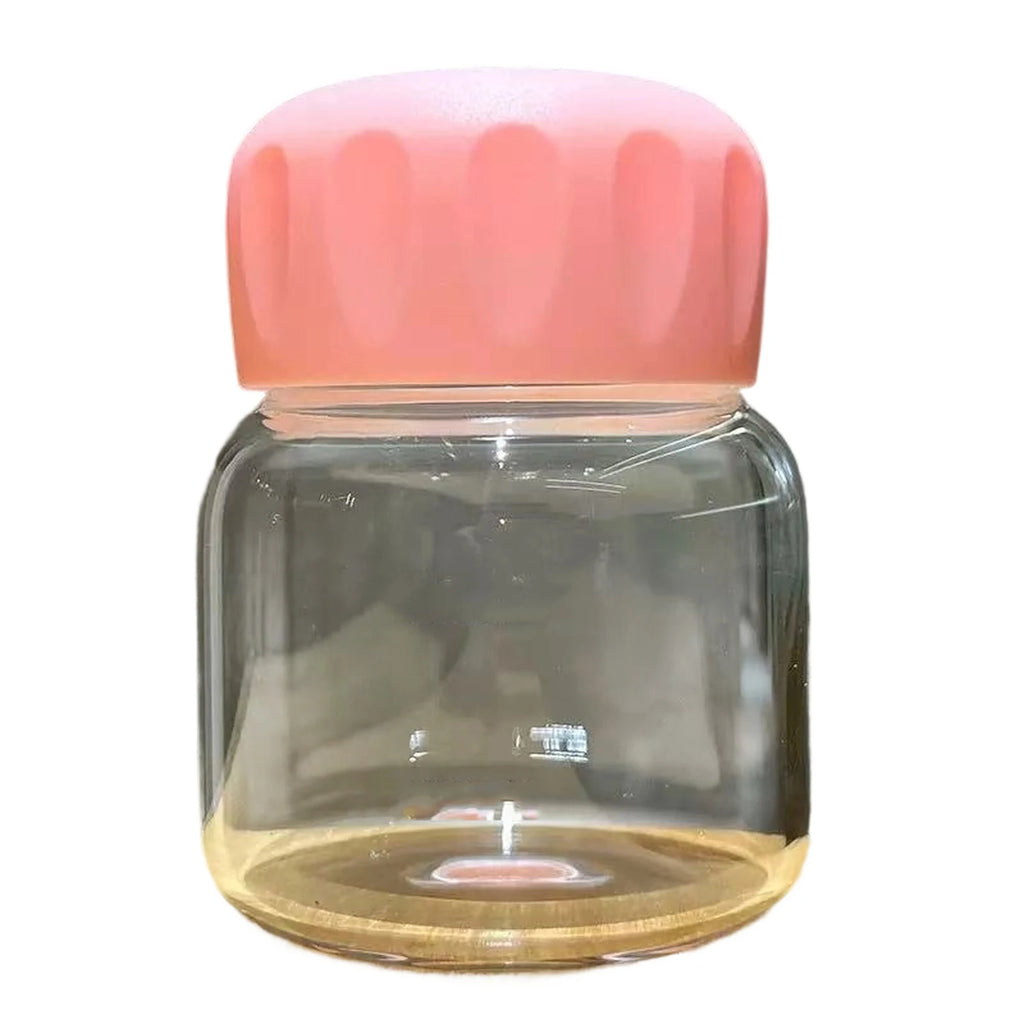 Small Plastic Cute Leak-proof Water Cup Soy Milk Coffee Mug Breakfast Cup Glass Water Bottle Outdoor Picnic Sports Protable Cup Qme