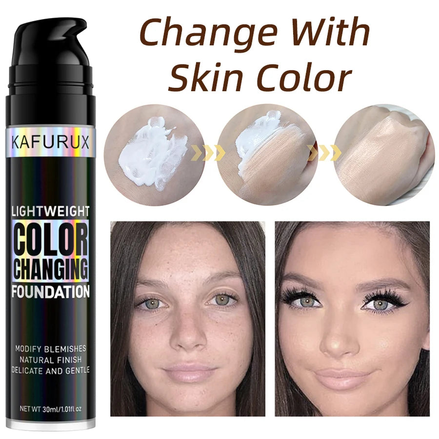 Magic Changing Foundation Liquid Soft Matte Long Lasting Hydrating Qme