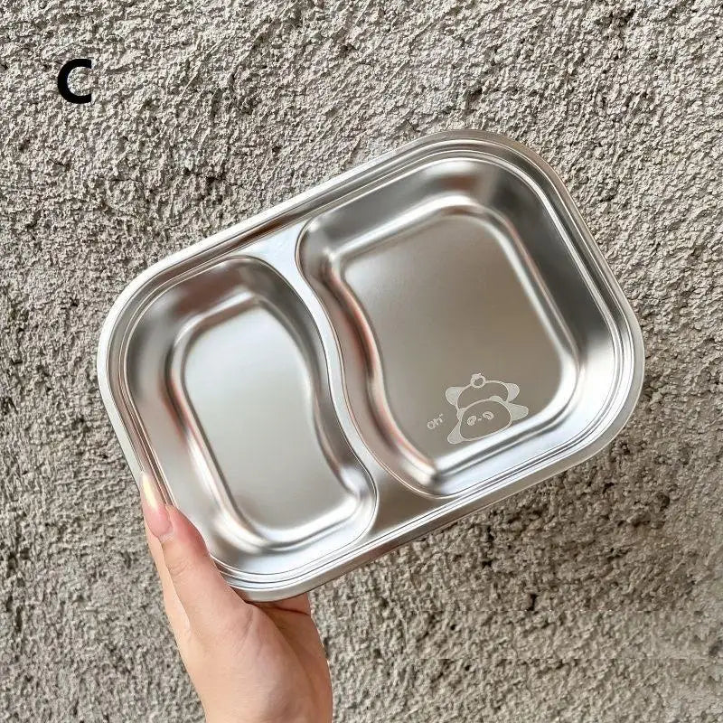 Capybara 2 3 4 Grids Food Plate Dishes Reusable Square Divided Dinner Qme C