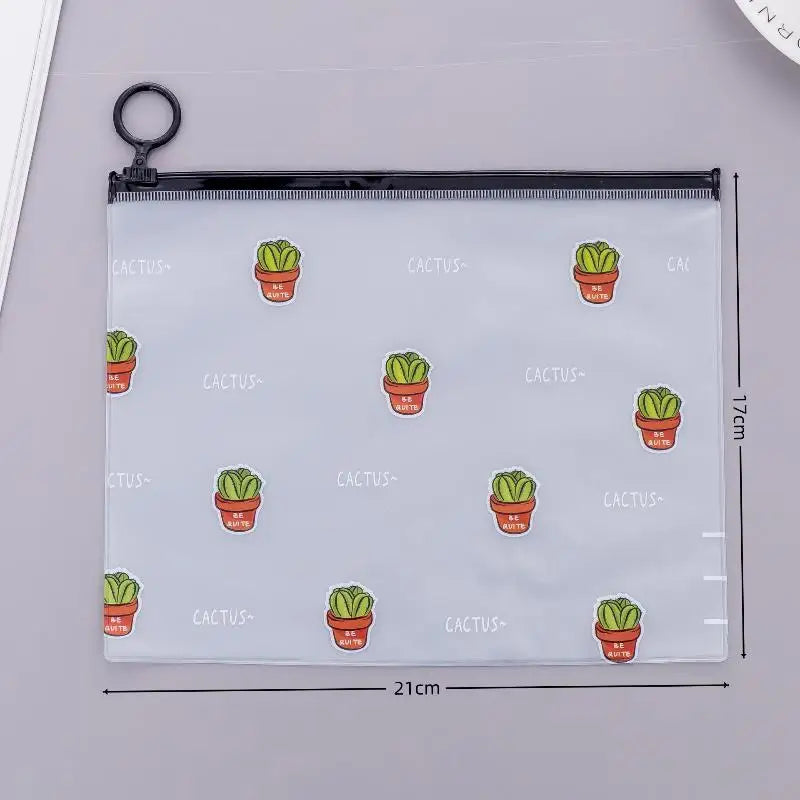 20 Waterproof Storage Pen Bag Makeup Wash Pouch Clear PVC Women's Qme