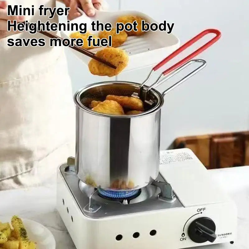 Kitchen Chicken Fish Cooking Tool 304 Stainless Steel Deep Fryer Qme