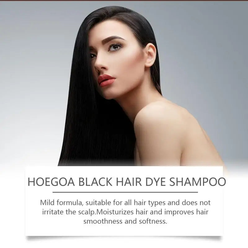 Natural Herbal Black Hair Dye Shampoo Gray Polygonum Multiflorum Qme