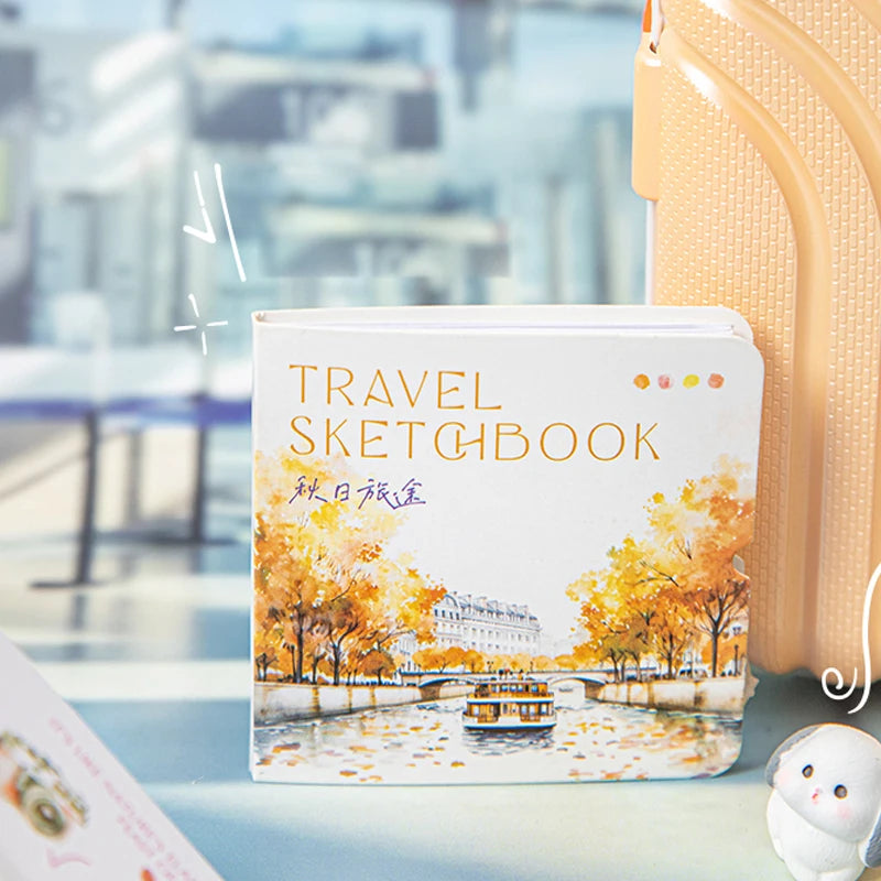 10 Sheets/Bag Travel Scrapbook Die-Cut Stickers for Planner Notebook DIY Phone Case Decoration Office Stationery Gift Qme