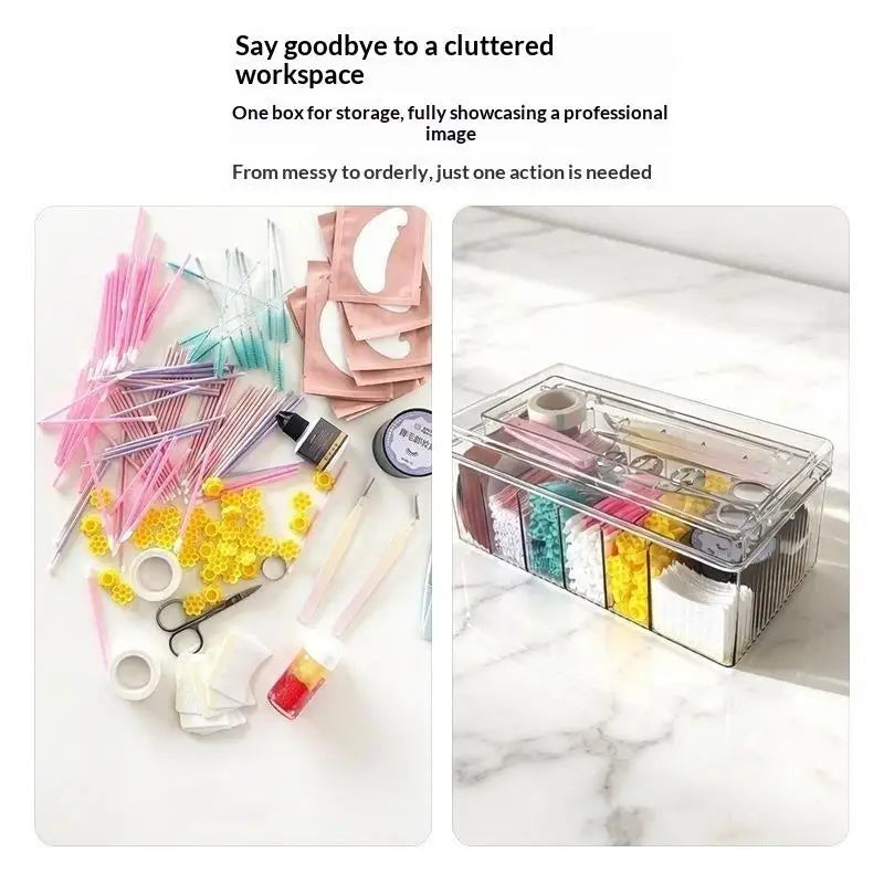 Eyelash Extension Tool Storage Box Large Capacity Dust Proof Lash Qme