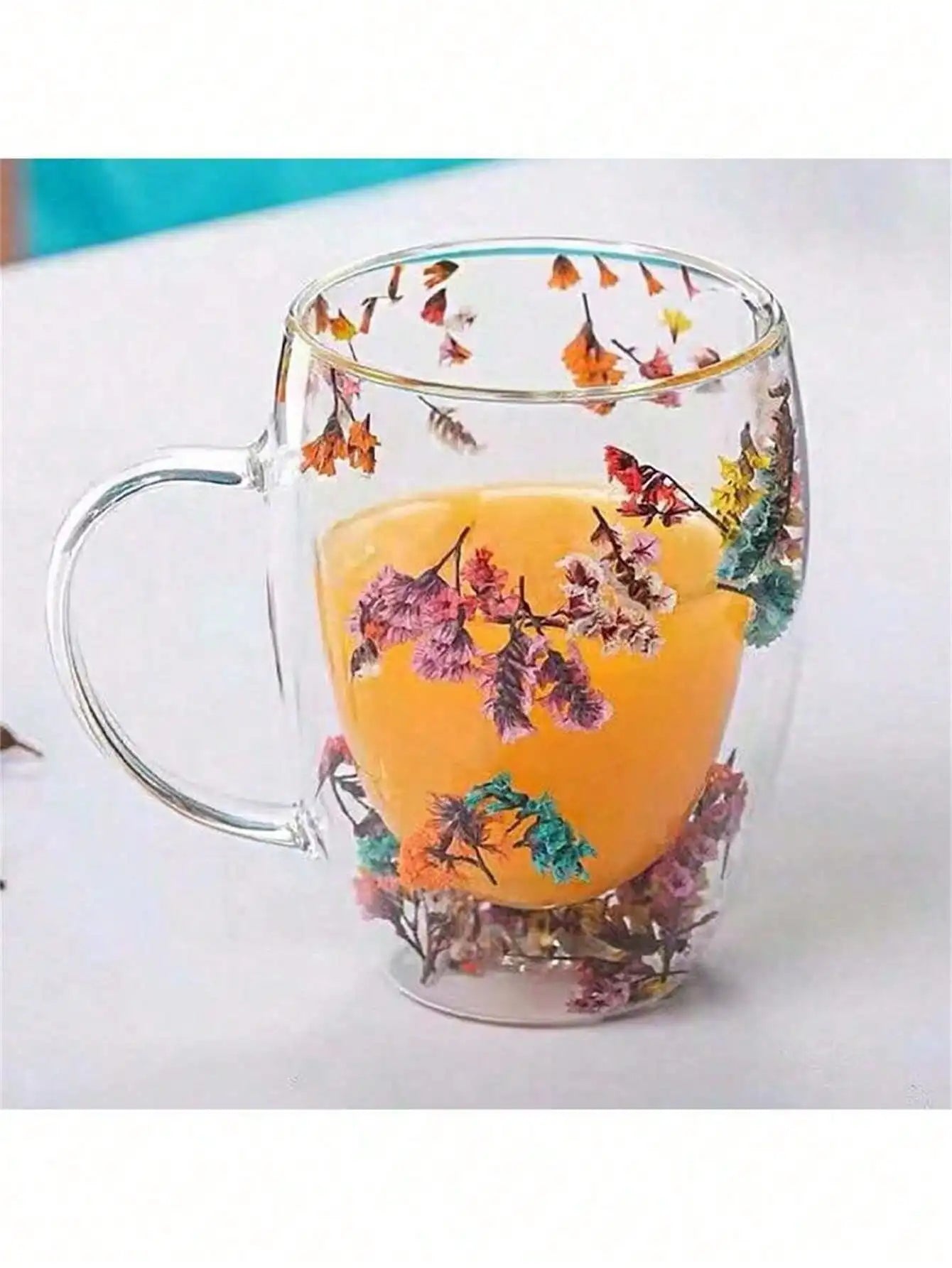 Double-layer Heat-resistant Glass Coffee Cup Beautiful Choice Made Qme