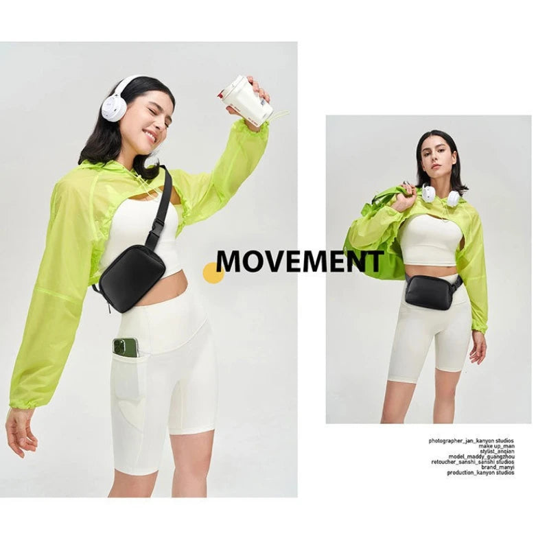 Waist Bag Running Sports Phone Holder Multifunctional Chest Qme